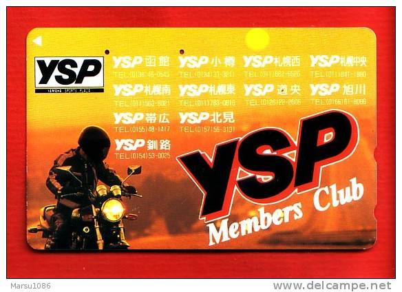 Japan Japon Japanese Telefonkarte Phonecard - Motorbike  Motorrad  Motorcycle Sonnenuntergang Nr. 110 - 011 - Motos