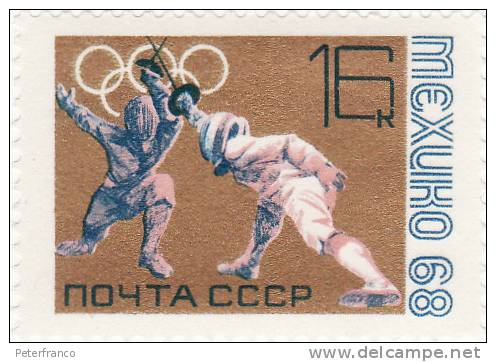 1968 Russia - Olimpiadi Di Mexico City - Escrime