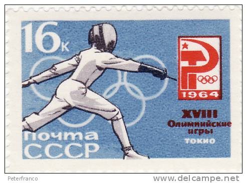 1964 Russia - Olimpiadi Di Tokio - Fencing