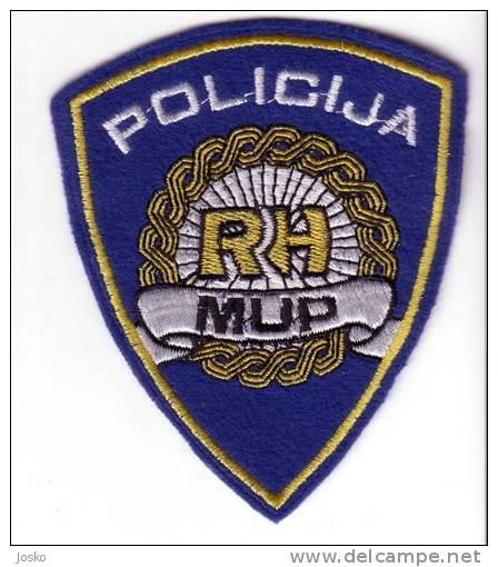 CROATIE  POLICE  ( Mint )  * Gendarmerie Gendarmeria Policia Polizei Polizia Politie * Ecusson Insigne Patches - Polizia