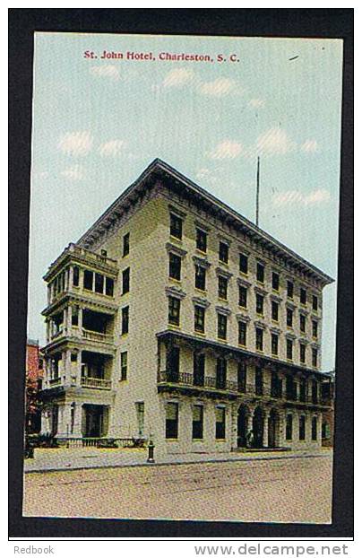 Early Postcard St John Hotel Charleston South Carolina USA  - Ref 456 - Charleston