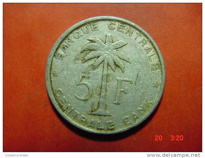 800 CONGO BELGA  BELGISCH CONGO  5 FRANCS   YEAR 1957  FINE   OTHERS IN MY STORE - 1951-1960: Boudewijn I