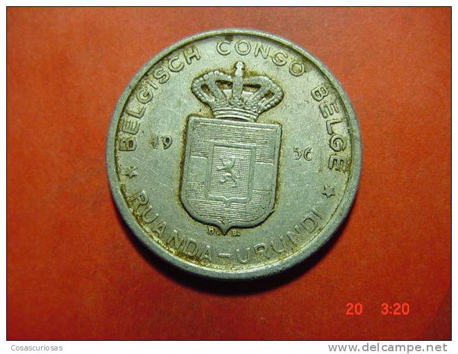 800 CONGO BELGA  BELGISCH CONGO  5 FRANCS   YEAR 1957  FINE   OTHERS IN MY STORE - 1951-1960: Baudouin I.