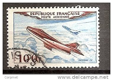 FRANCE - 1954 - AÉRIENS   - MYSTÉRE IV - Yvert  N° A30 - VF USED - 1927-1959 Used