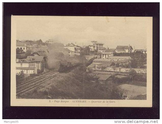 Guéthary Quartier De La Gare Pas D'édit.n° 3 Train Chemin De Fer Belle Carte - Guethary