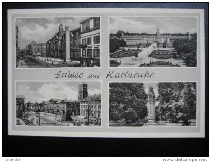 Karlsruhe - Mehrbildkarte - Karlsruhe