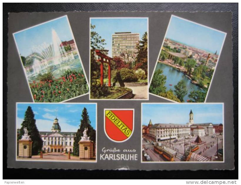 Karlsruhe - Mehrbildkarte "Grüße Aus Karlsruhe" - Karlsruhe
