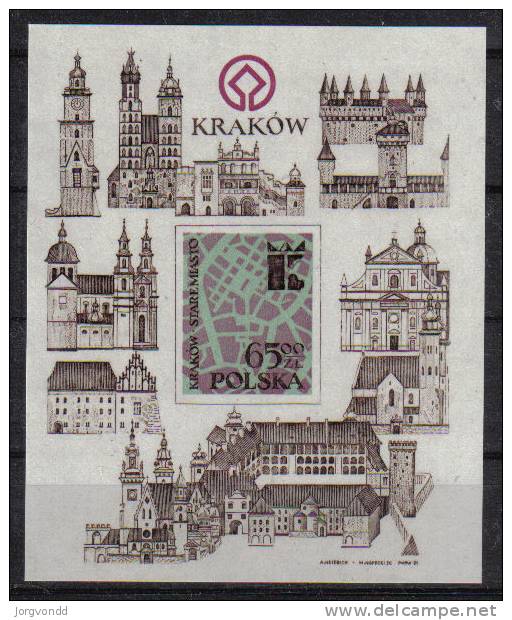 Polen-1982-Krakau-Block 90-postfrisch - Blocs & Hojas