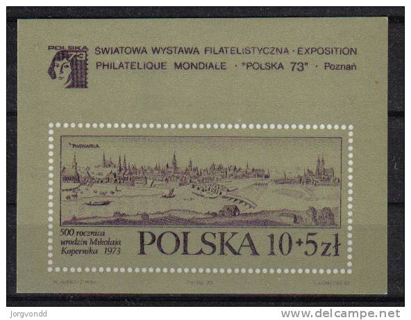 Polen-1973-Polska'73-Block 55-postfrisch - Blocs & Hojas