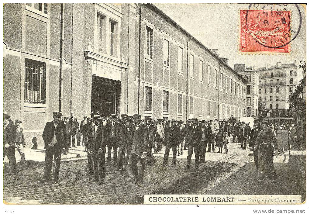 PARIS XIIIe- Chocolaterie Lombart - Sortie Des Hommes - Arrondissement: 13