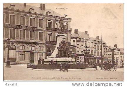 59-MAUBEUGE-MONUMENT WATTIGNIES-BANQUE PIERRARD -MABILLE-MERCERIE DE TROYENNE-HOUSEZ-BONNETERIE DOCTEUR RASUREL - Maubeuge