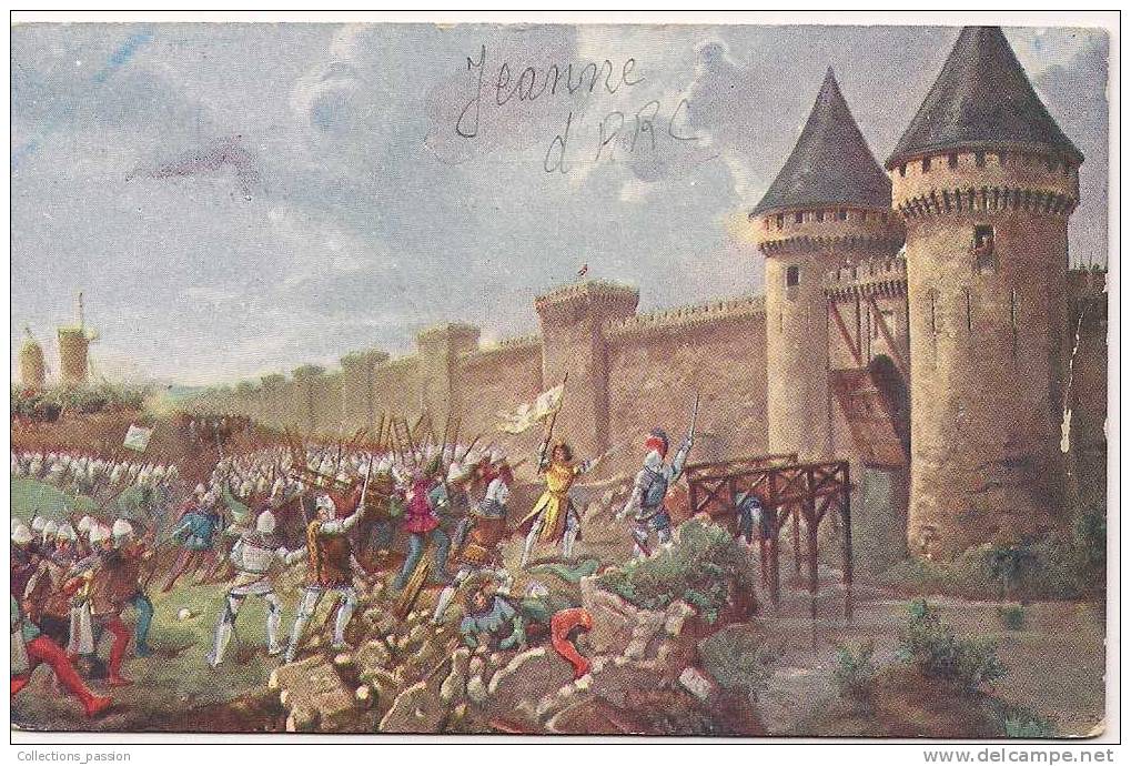 Cp , Prise Du Fort Et Du Pont Des TOURELLES , Par JEANNE D'ARC Le 7 Mai , 5 éme Tableau - Peintures & Tableaux