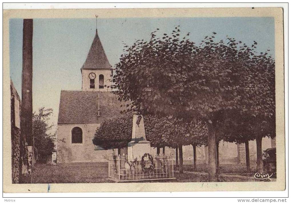 LES CLAYES SOUS BOIS       -       Le Monument Aux Morts Et L'Eglise. - Les Clayes Sous Bois