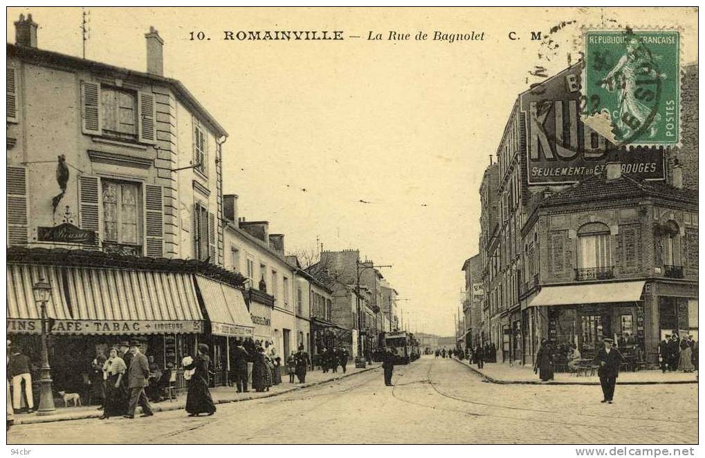 CPA (  93) ROMAINVILLE La Rue De Bagnolet - Romainville