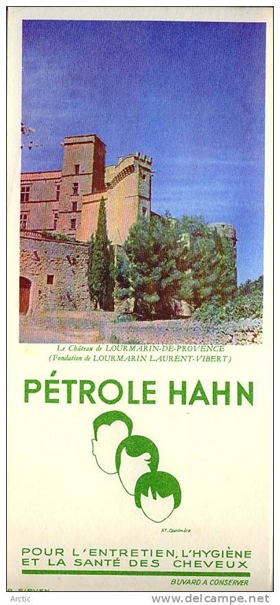 Buvard Pétrole Hann Chateau De Lourmarin De Provence Tampon Nlles Galeries RUFFEC Au Dos - Perfume & Beauty