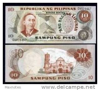 PHILIPPINES (FILIPPINE) : Banconota 10 Piso - P161a - 1978 - FDS - Philippines