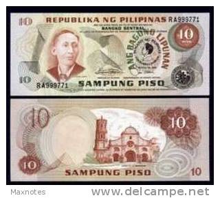 PHILIPPINES (FILIPPINE) : Banconota 10 Piso - P167a - 1981 - FDS - Filippine