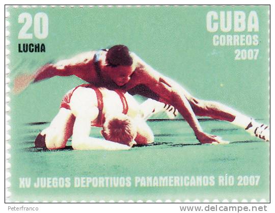 2007 Cuba - XV° Giochi Sportivi Panamericani A Rio - Lotta
