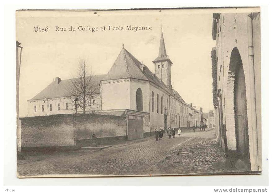 B2143   VISE : Rue De College Et Ecole Moyenne - Visé