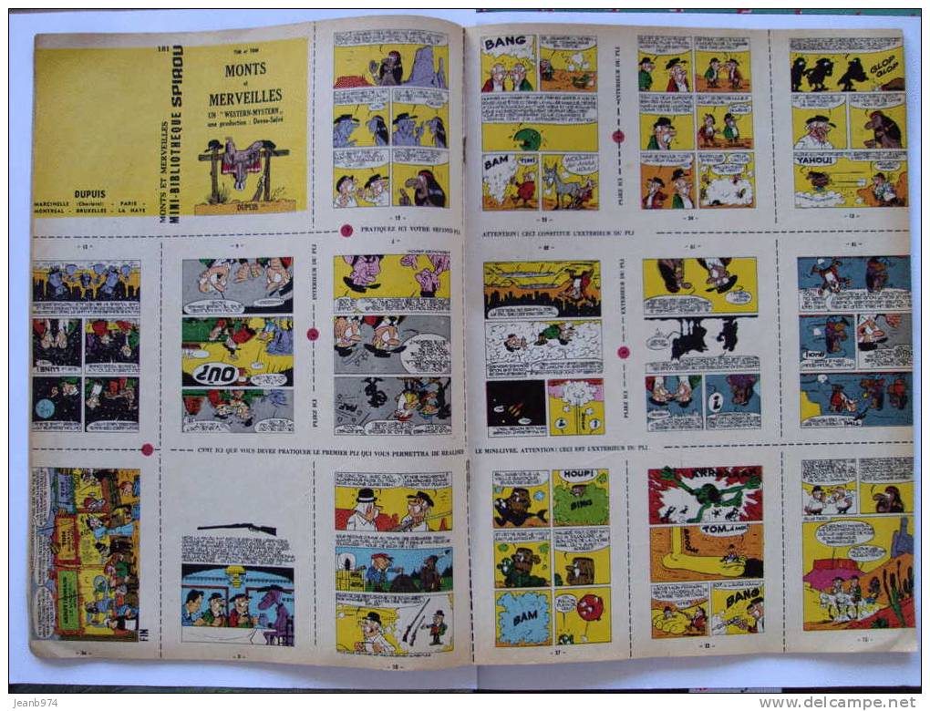 MINI RECIT TIM Et TOM: Monts Et Merveilles +  SPIROU 1325 Couverture Absente - Spirou Magazine