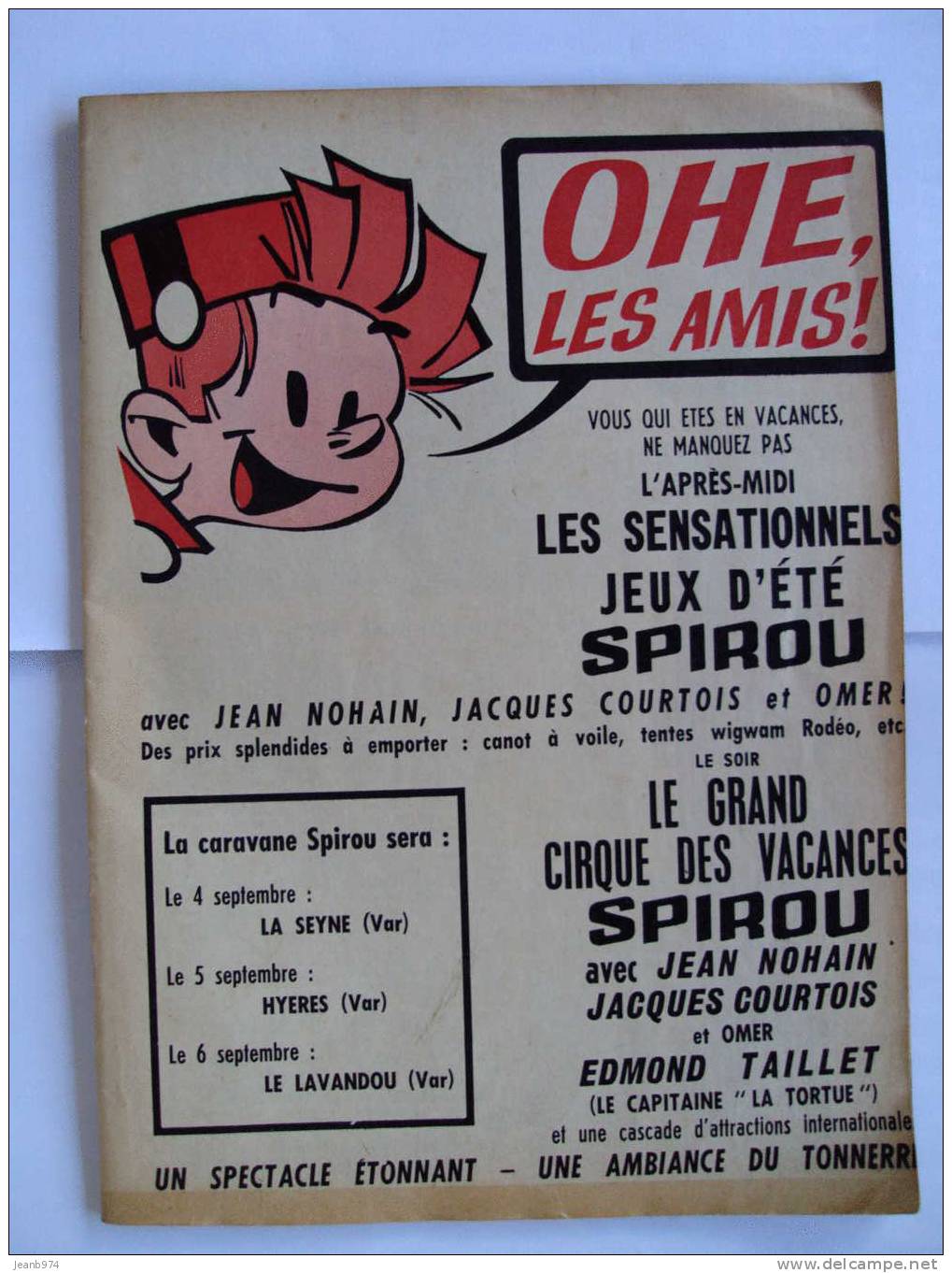 MINI RECIT TIM Et TOM: Monts Et Merveilles +  SPIROU 1325 Couverture Absente - Spirou Magazine