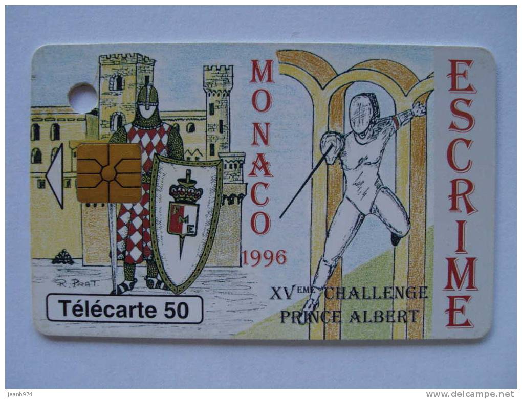 MF40 MONACO ESCRIME XV ème CHALLENGE PRINCE ALBERT No Verso 4178OO5 Une Perforation - Monaco