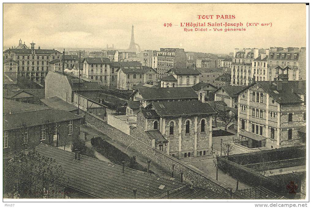 PARIS XIVe - L'Hopital Saint Joseph - Arrondissement: 14