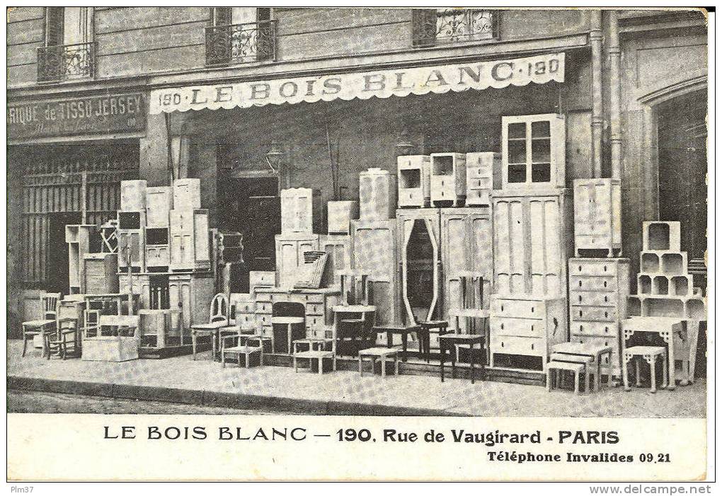 PARIS XVe - Magasin - Le Bois Blanc - Arrondissement: 15