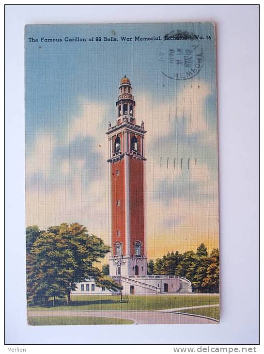 US - VA- Richmond -War Memorial  PU 1946  VF D53642 - Richmond