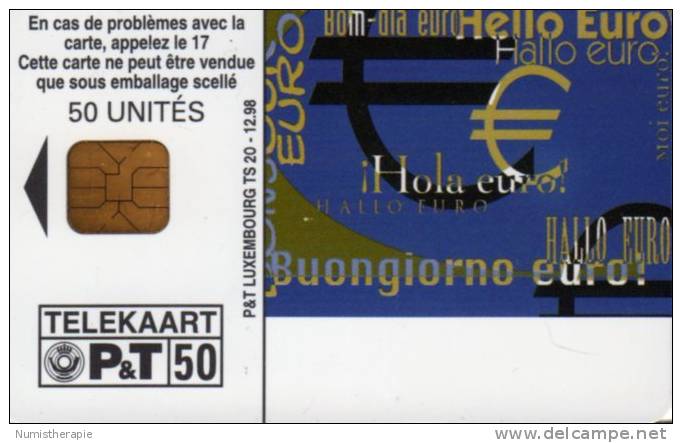 Luxembourg : Bonjour Euro Hola Hello Hallo Buongiorno Bom-dia € - Timbres & Monnaies