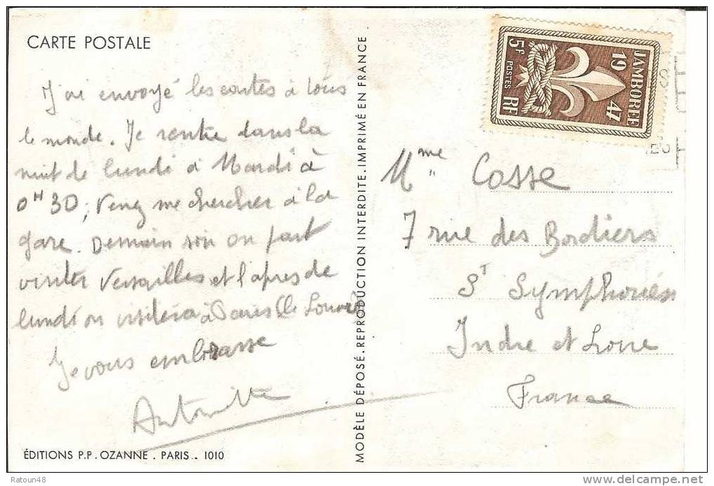 Carte Jamborée 1947 - France Timbre N° 787 - Other & Unclassified