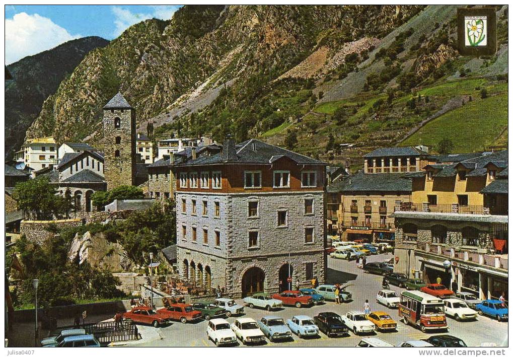 ANDORRE Cpsm Place De L'église - Andorre