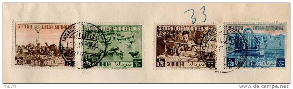 28.12.1955  - SOMALIA  - A.F.I.S. -  Cent. . 0,45 + 0,30 + 0,25 + 1,20 - RACCOMANDATA - Somalië (AFIS)