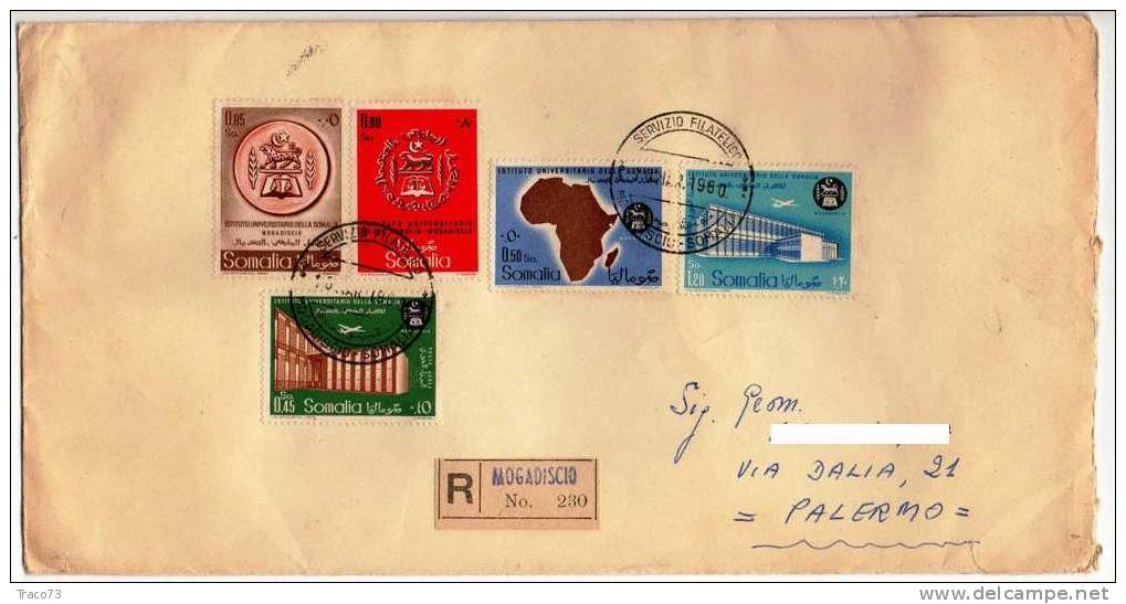 1960  - SOMALIA  - A.F.I.S. -   0,05 + 0,45 + 0,50 + 0,80 + 1,20 - FILATELICO - Somalie (AFIS)