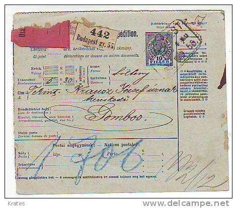 Stamps - Hungary ( Parcelpost ) - Parcel Post