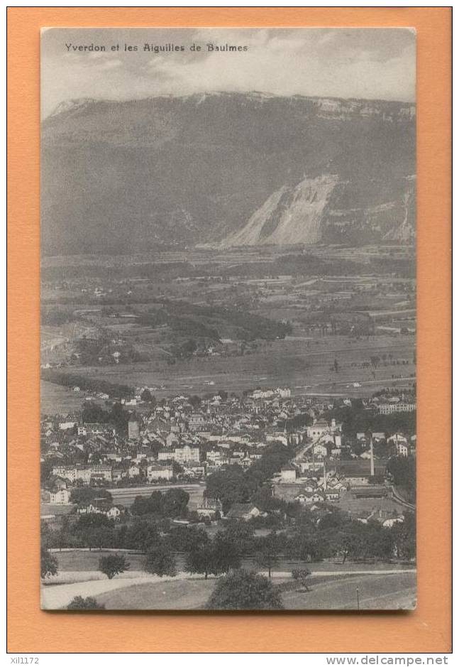 F849 Yverdon Et Les Aiguilles De Baulmes. Cachet Militaire, Année Inconnue (1914-1918 ?) - Baulmes