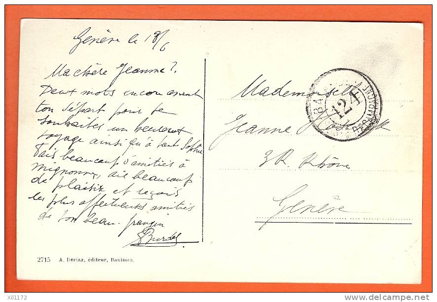 F849 Yverdon Et Les Aiguilles De Baulmes. Cachet Militaire, Année Inconnue (1914-1918 ?) - Baulmes