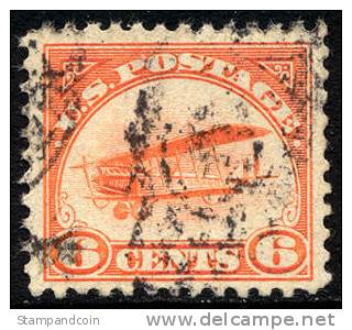 US C1 XF Used 6c Airmail Of 1918 - 1a. 1918-1940 Oblitérés