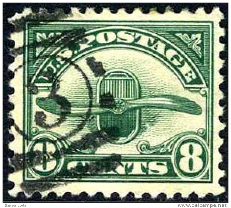 US C4 Used 8c Airmail Of 1923 - 1a. 1918-1940 Usados