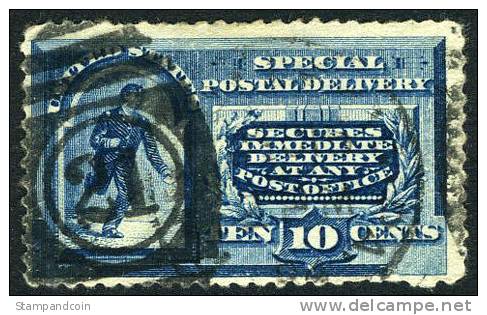 US E2 Used 10c Special Delivery Of 1888 - Special Delivery, Registration & Certified