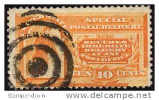 US E3 Used 10c Special Delivery Of 1883 - Espressi & Raccomandate