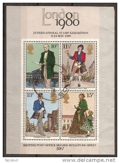 GREAT BRITAIN - 1979 Rowland Hill Souvenir Sheet. Couple Of Minor Faults - Fogli Completi