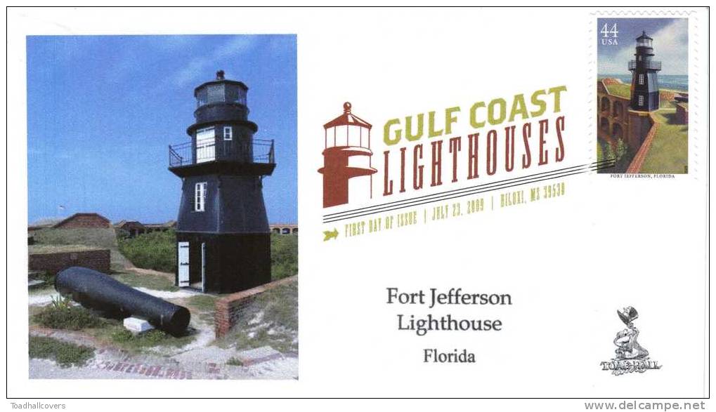 Gulf Lighthouses FDC, From Toad Hall Covers! (#2 Of 5) - 2001-2010