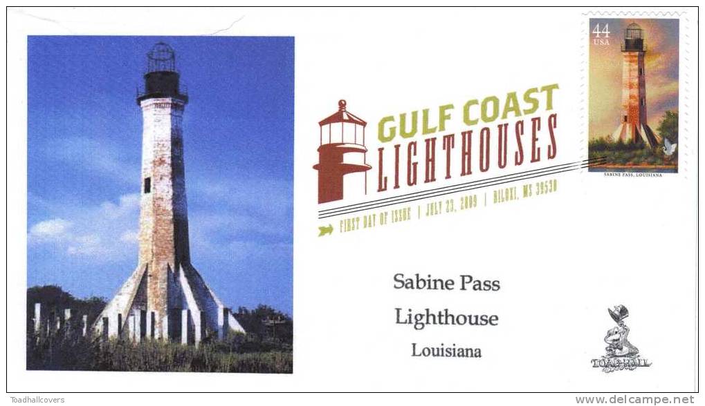 Gulf Lighthouses FDC, From Toad Hall Covers! (#4 Of 5) - 2001-2010