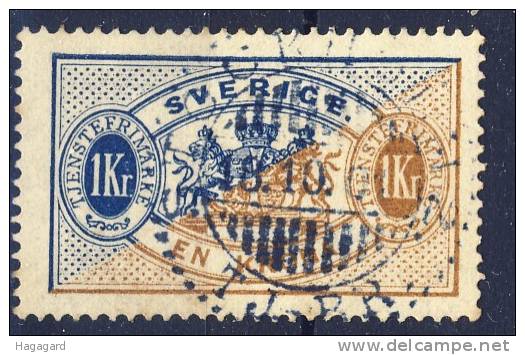 ##Sweden 1896: Service-stamp. Michel 11Bb. Cancelled (o) - Servizio
