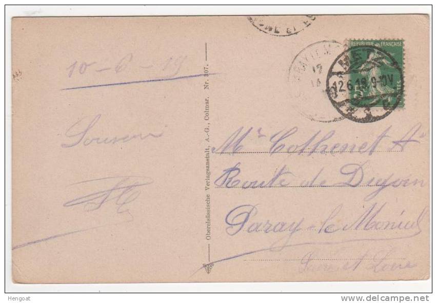 Cachet Allemand De Metz / Carte Du12/6/19 , 2 Scans - Briefe U. Dokumente