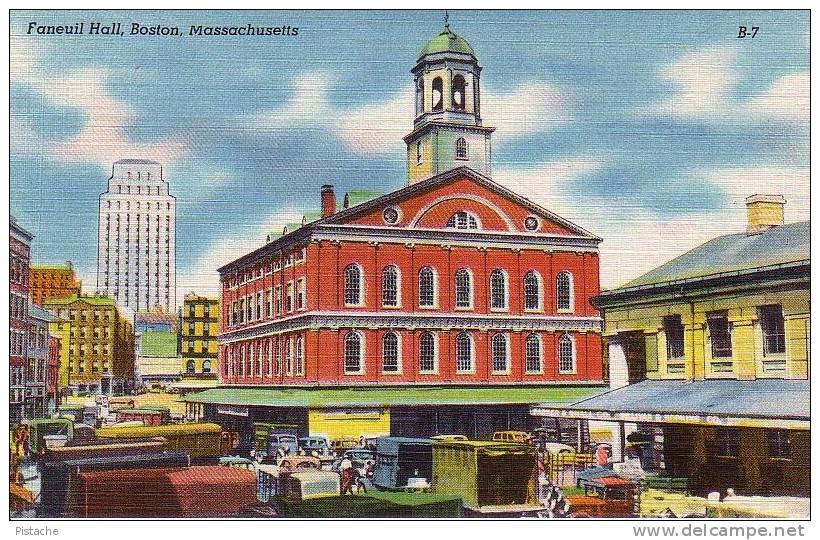 Boston Mass. Massachusetts - Faneuil - Marché Market - Animée - Neuve Impeccable Unused - Boston