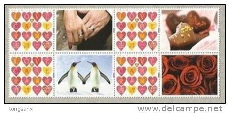 2012 HONG KONG WARM HEART GREETING 4V BLOCK - Unused Stamps