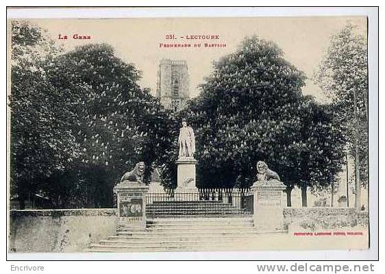 Cpa LECTOURE Promenade Du Bastion - Monument - Ed Labouche 351 - Lectoure