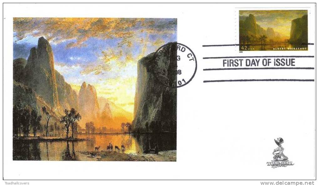 Albert Bierstadt First Day Cover, From Toad Hall Covers! - 2001-2010